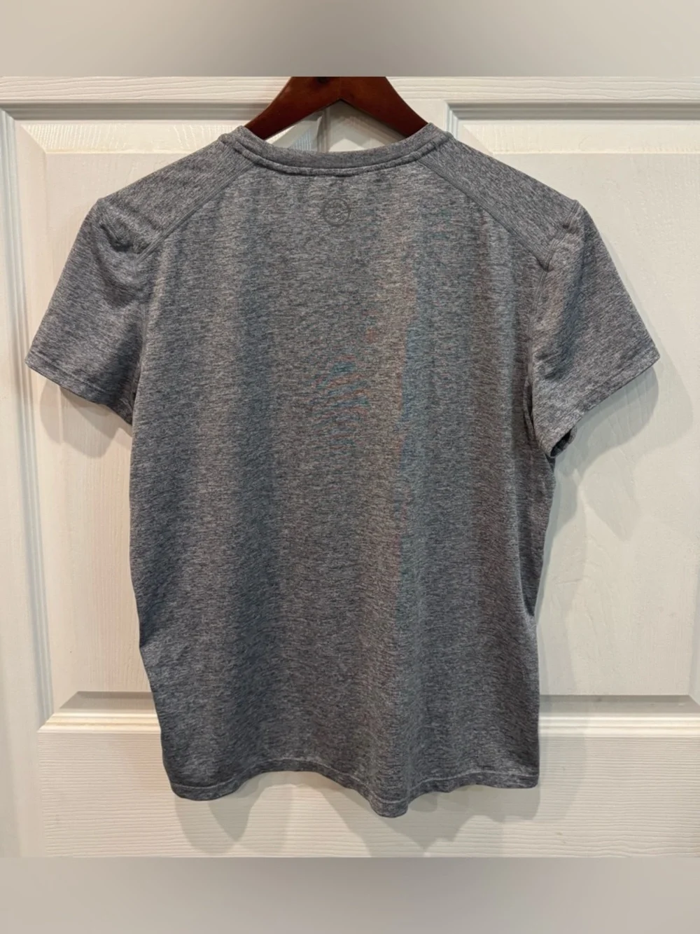 Life is Good Active Short Sleeve Tee Women’s Size M Sunset Palm Gray Heathered - Picture 2 of 7